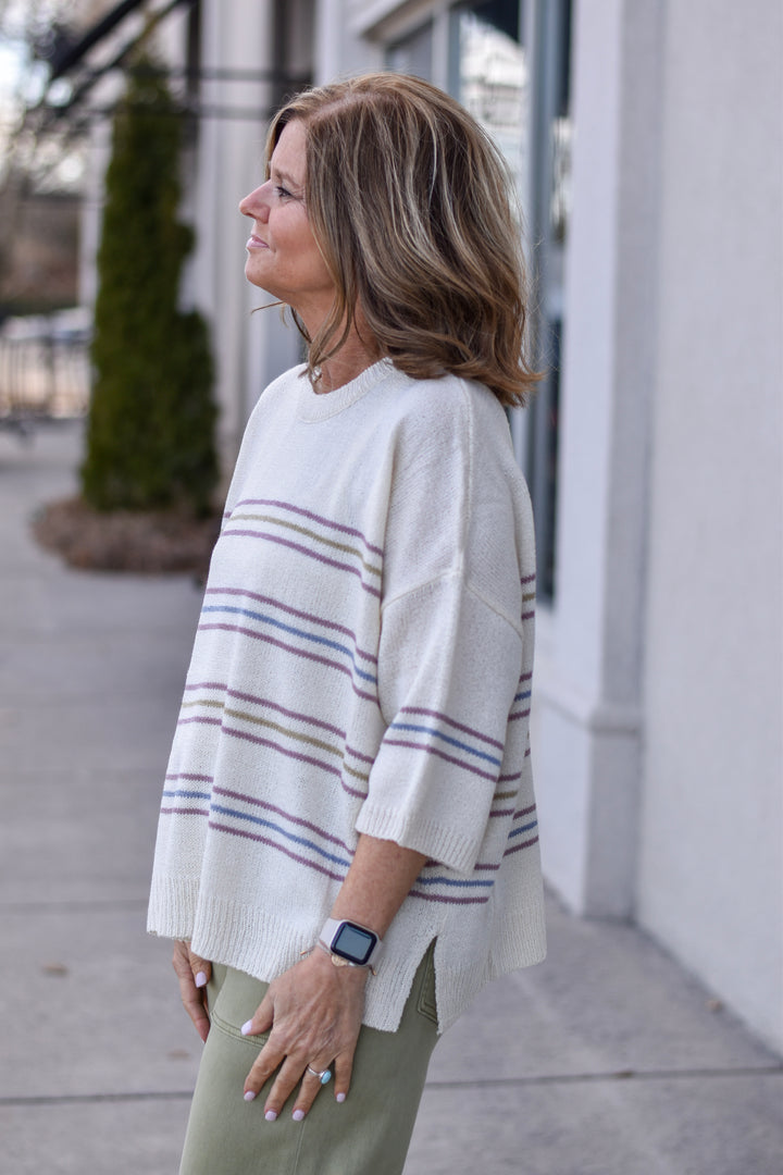 Easy Days Striped Sweater