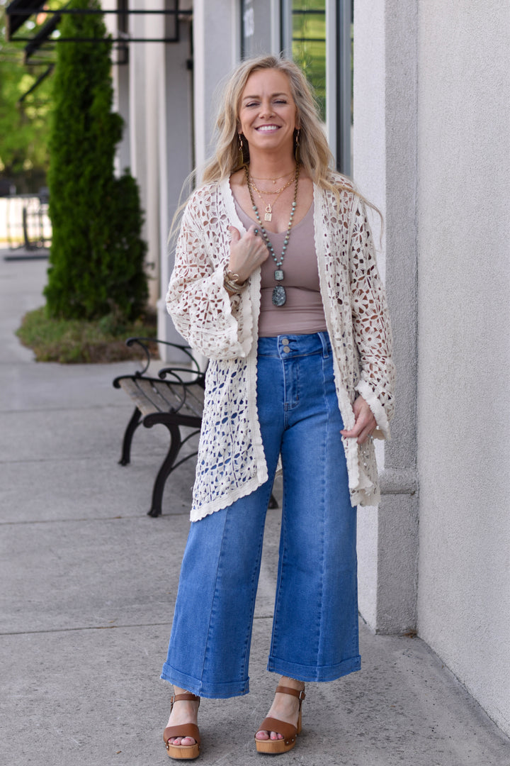 Desert Drift Crochet Cardigan