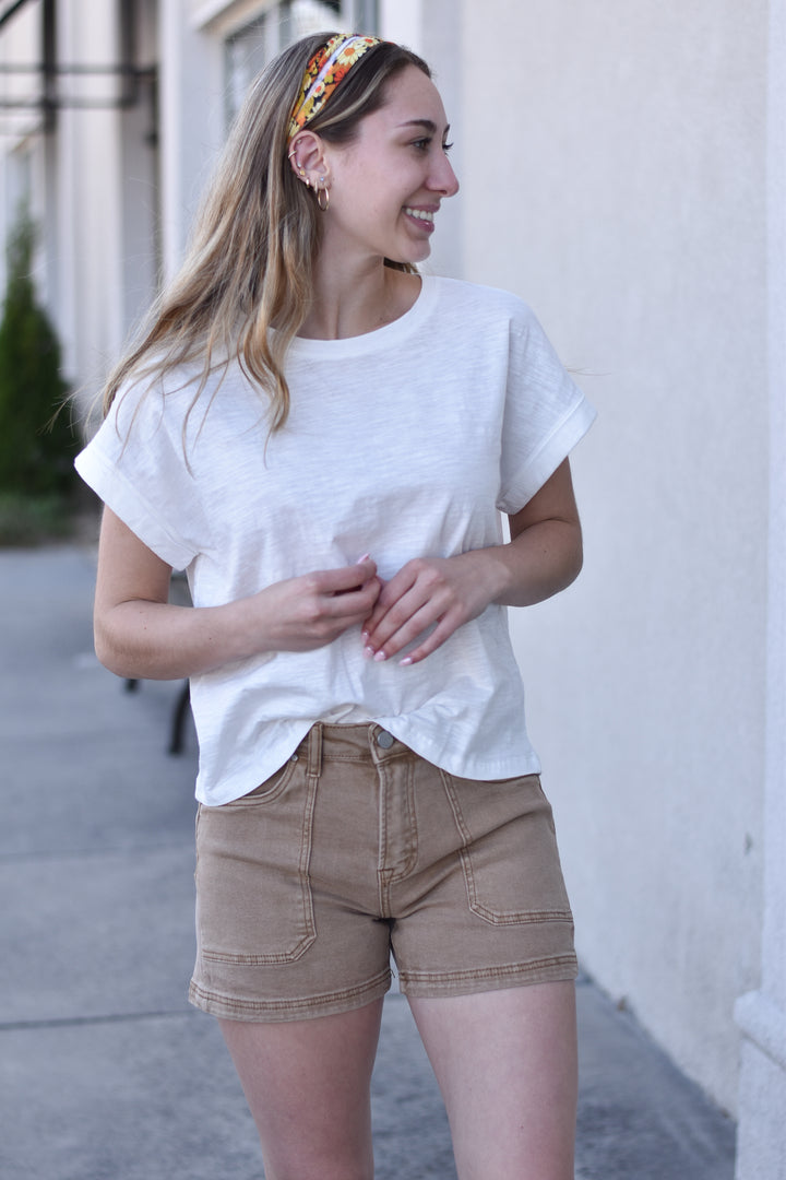 Risen Leia Patch Pockets Shorts