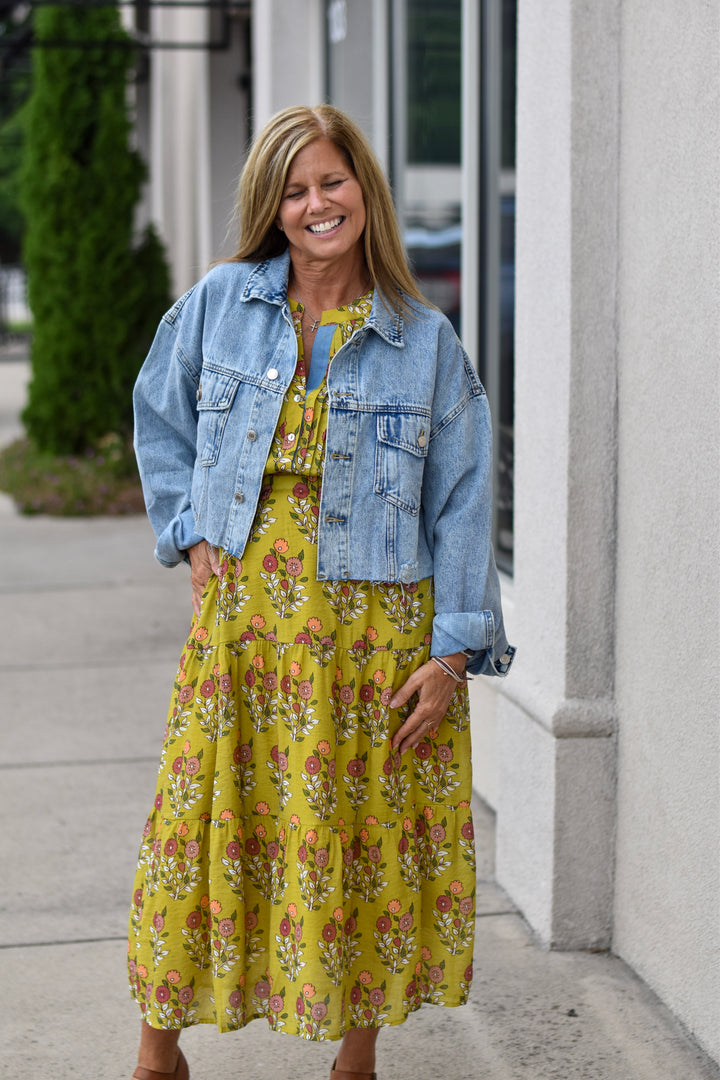 THML Vintage Bloom Midi Dress