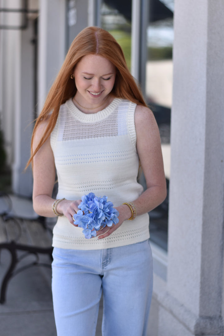 Carsyn Sweater Sleeveless Top