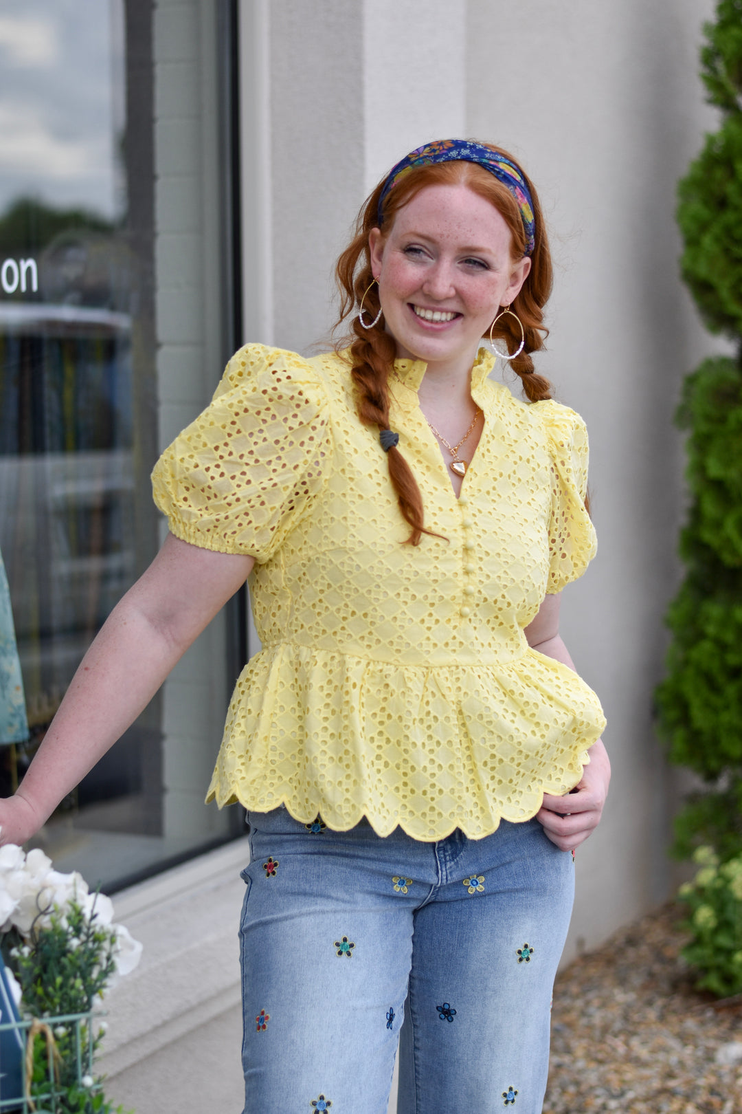 Entro Sunny Isle Embroidered Blouse