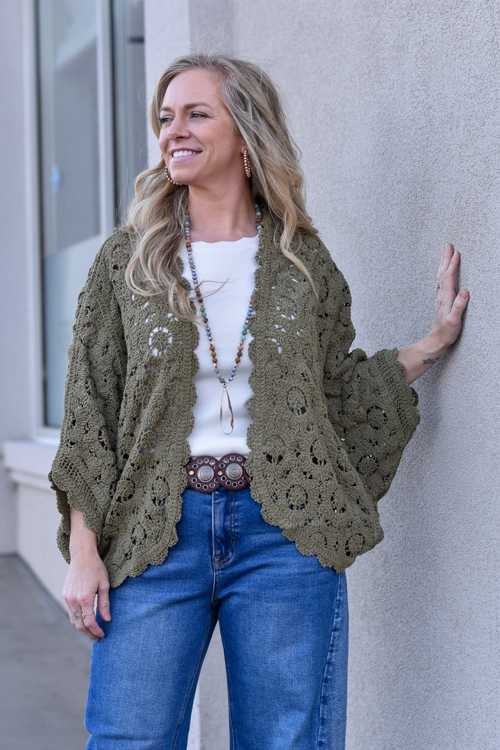 Blooming Crochet Cardigan