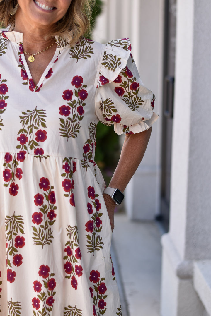 Flora Belle Midi Dress