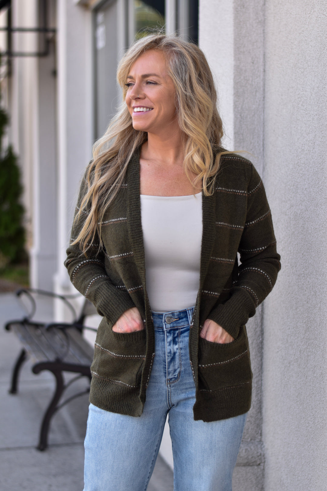 Cozy Days Striped Cardigan