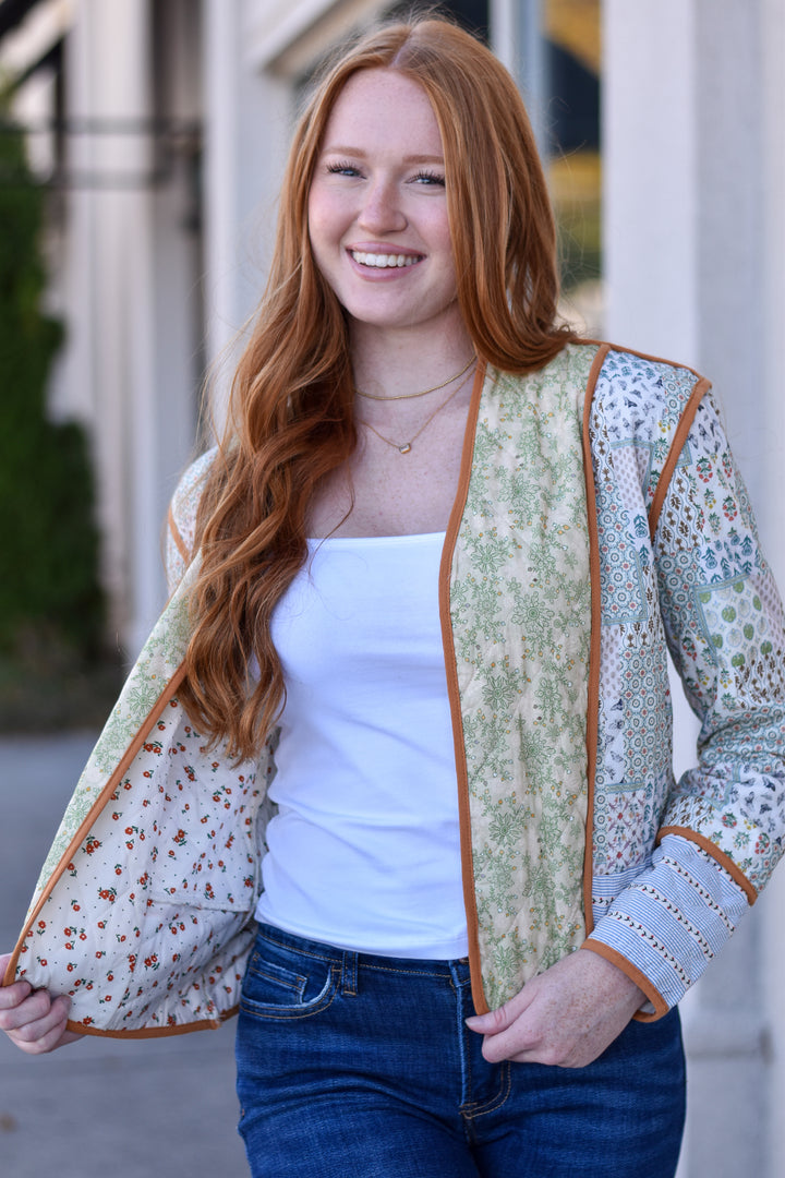 Bohemian Bloom Quilted Jacket