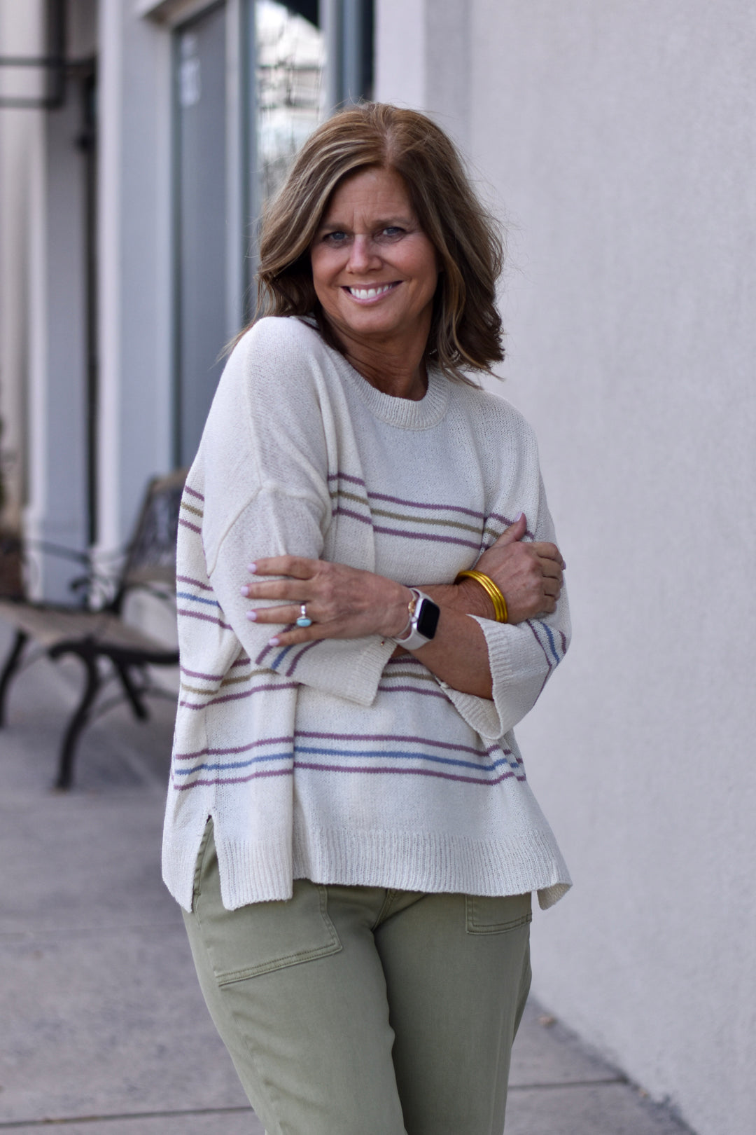 Easy Days Striped Sweater