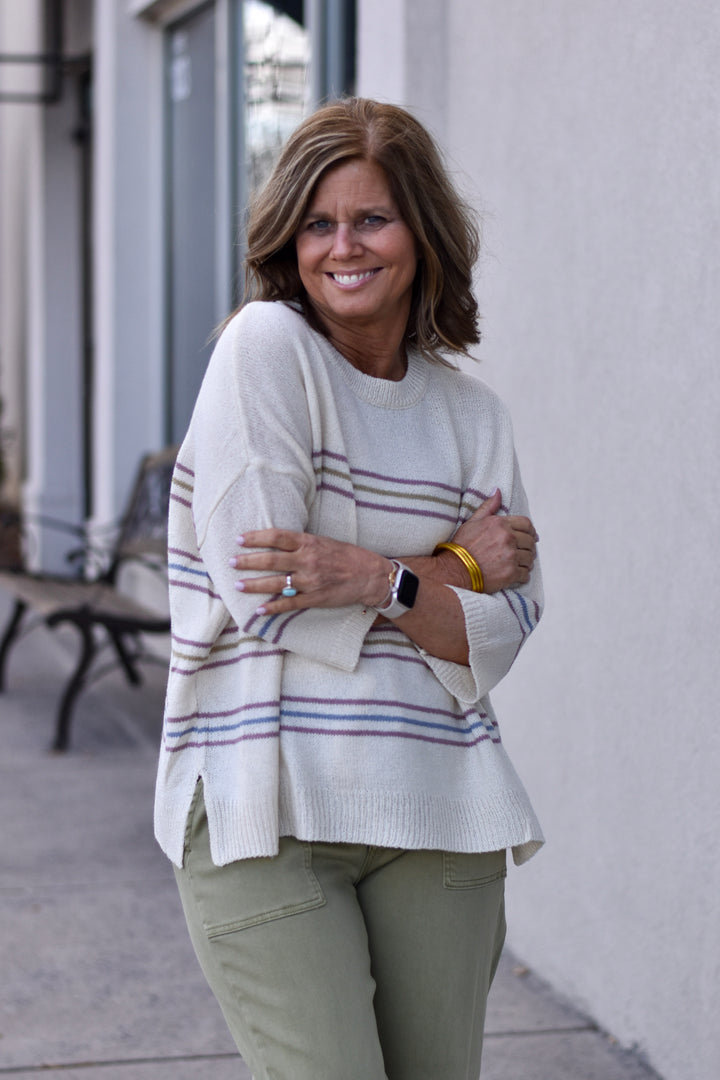 Easy Days Striped Sweater