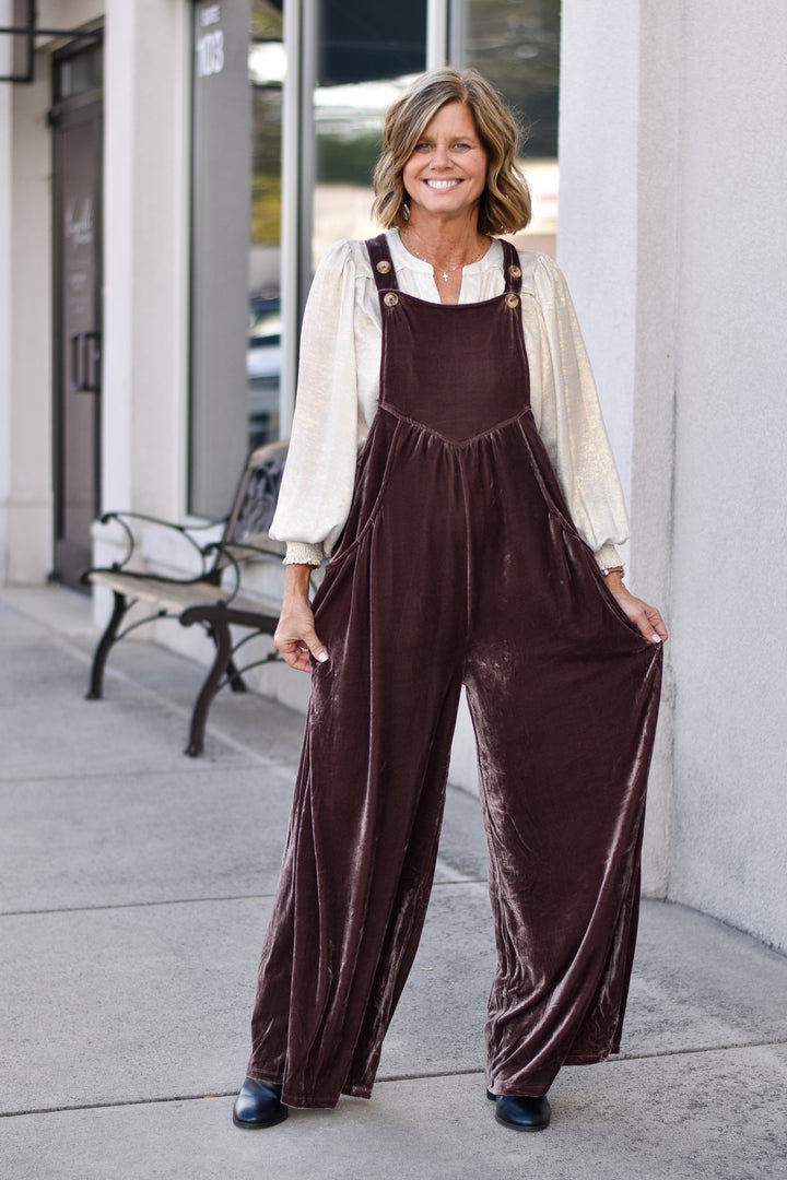 Life of the Party Velvet Jumpsuit