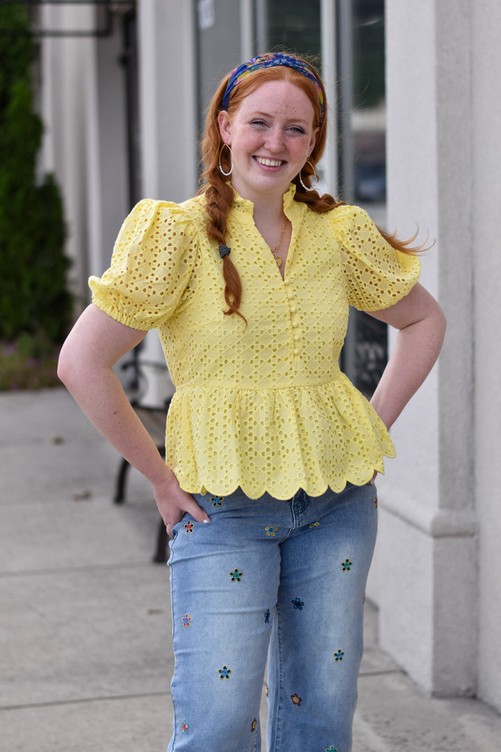 Entro Sunny Isle Embroidered Blouse