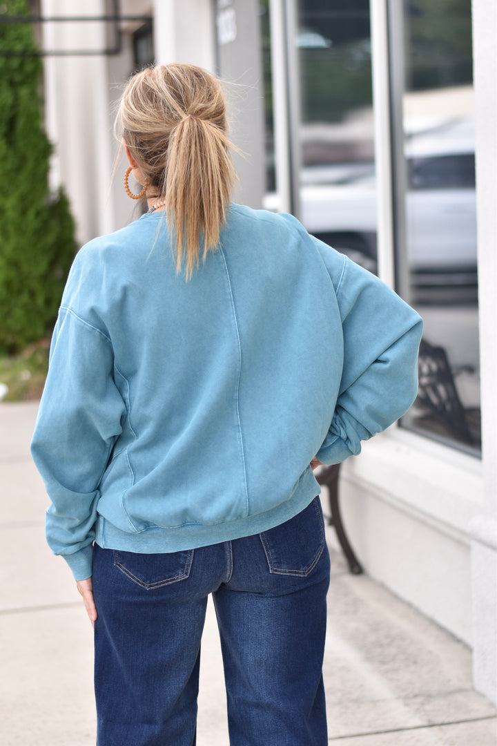 Easel's Starry Days Mineral Wash Pullover