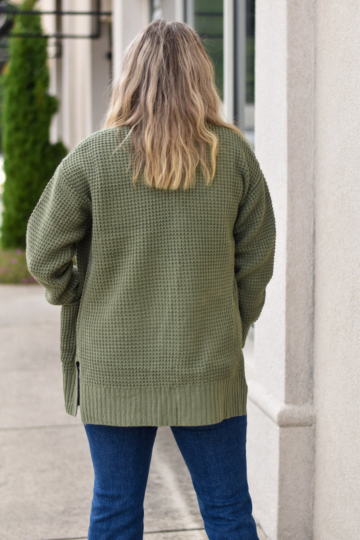 Cozy Waffle Knit Cardigan