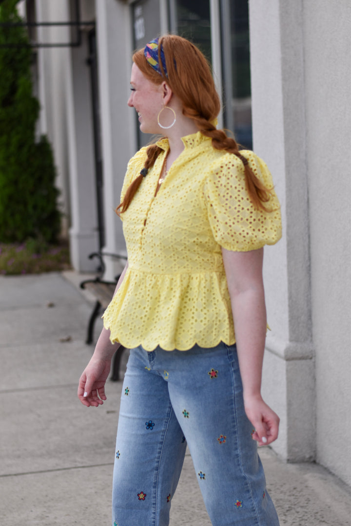 Entro Sunny Isle Embroidered Blouse