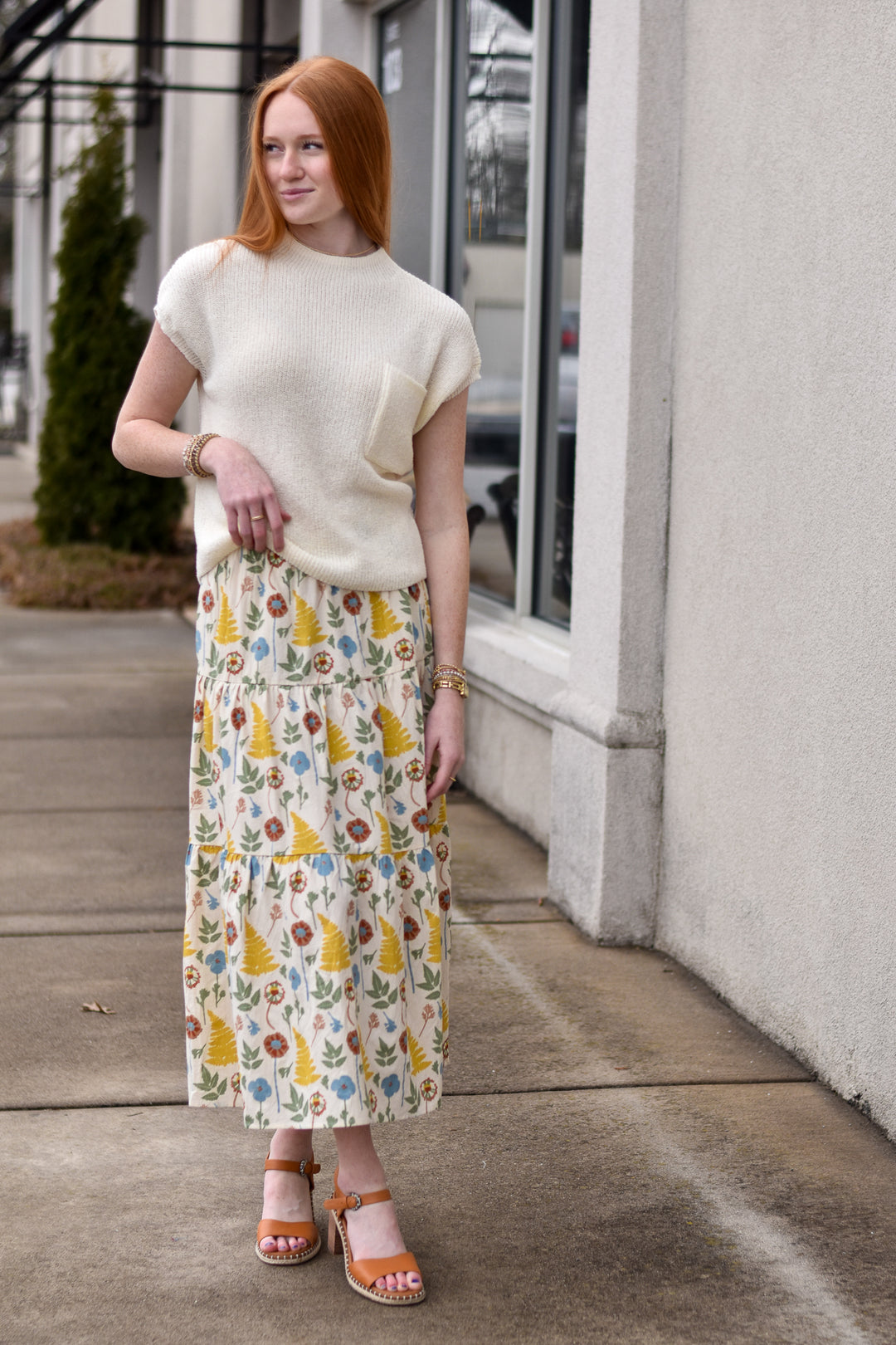 llia Printed Skirt