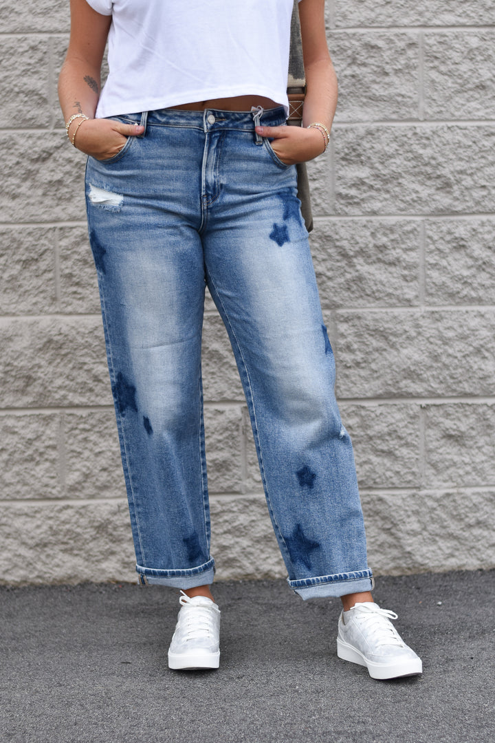Risen Starlit Boyfriend Jeans