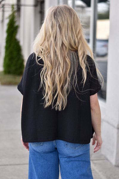 CareFree Turtleneck Soft Slub Knit Top
