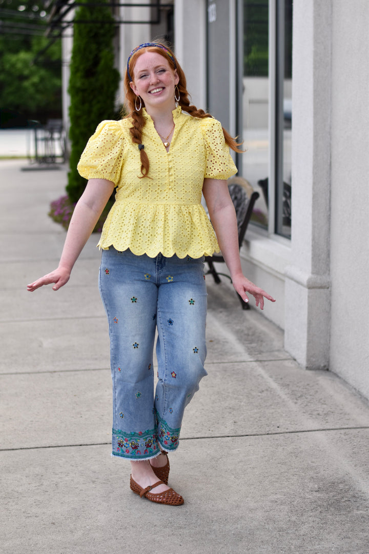 Entro Sunny Isle Embroidered Blouse