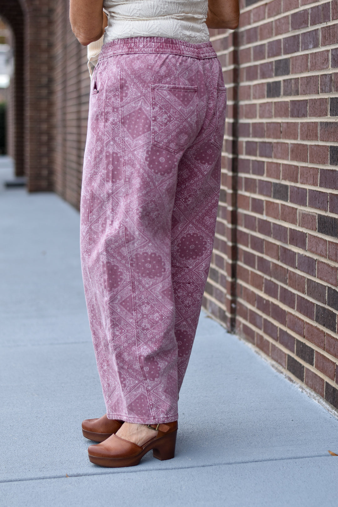 Paisley Drift Barrel Pants