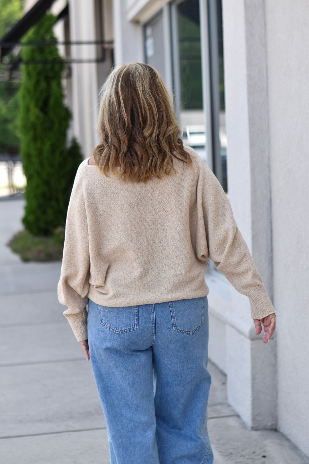 Effortless Drape Knit Sweater