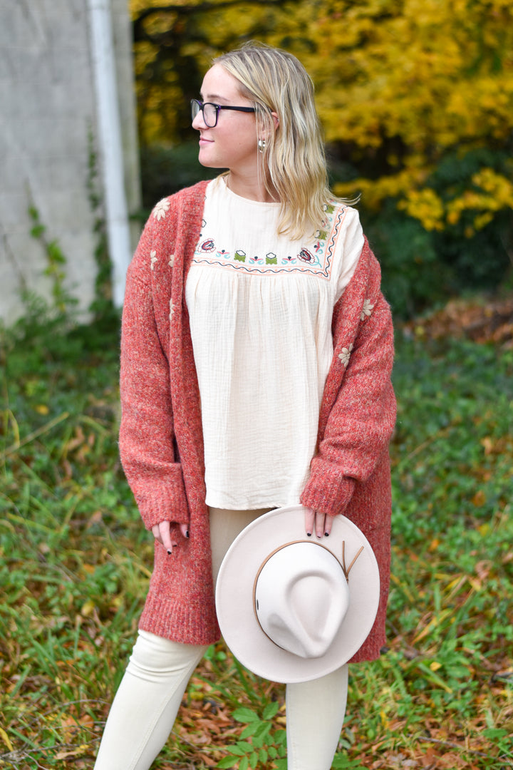 Petal Warmth Sweater