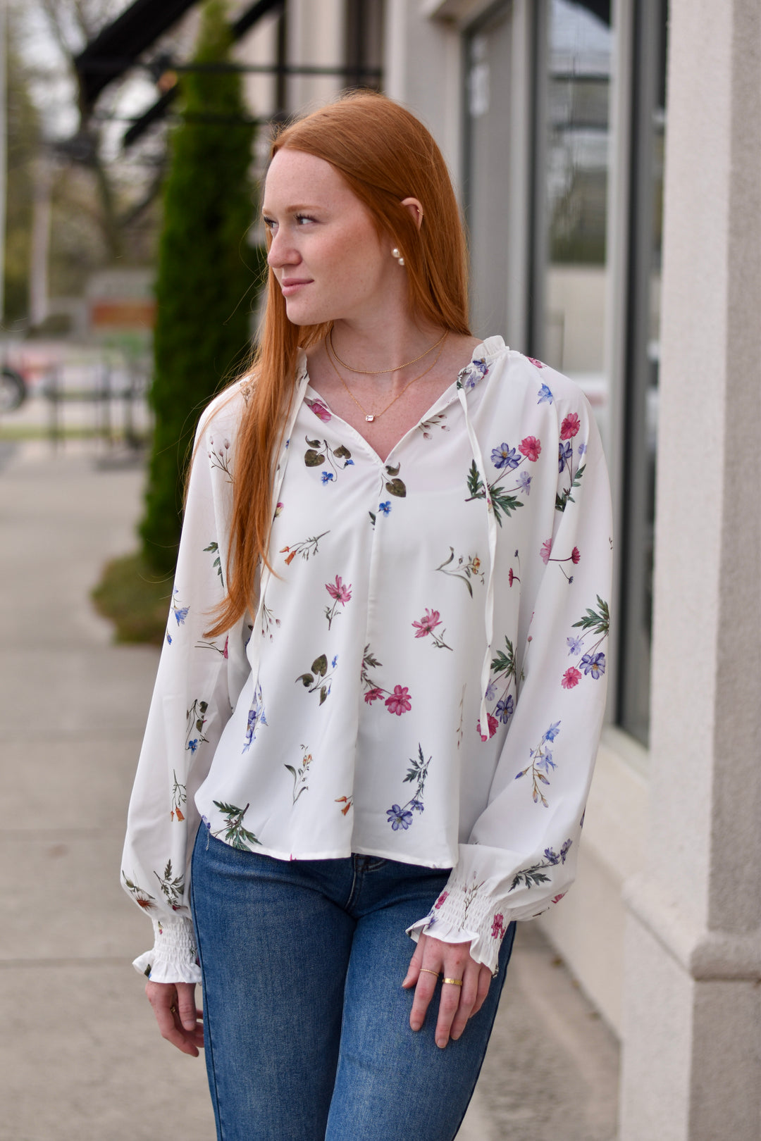Soft Floral Blouse