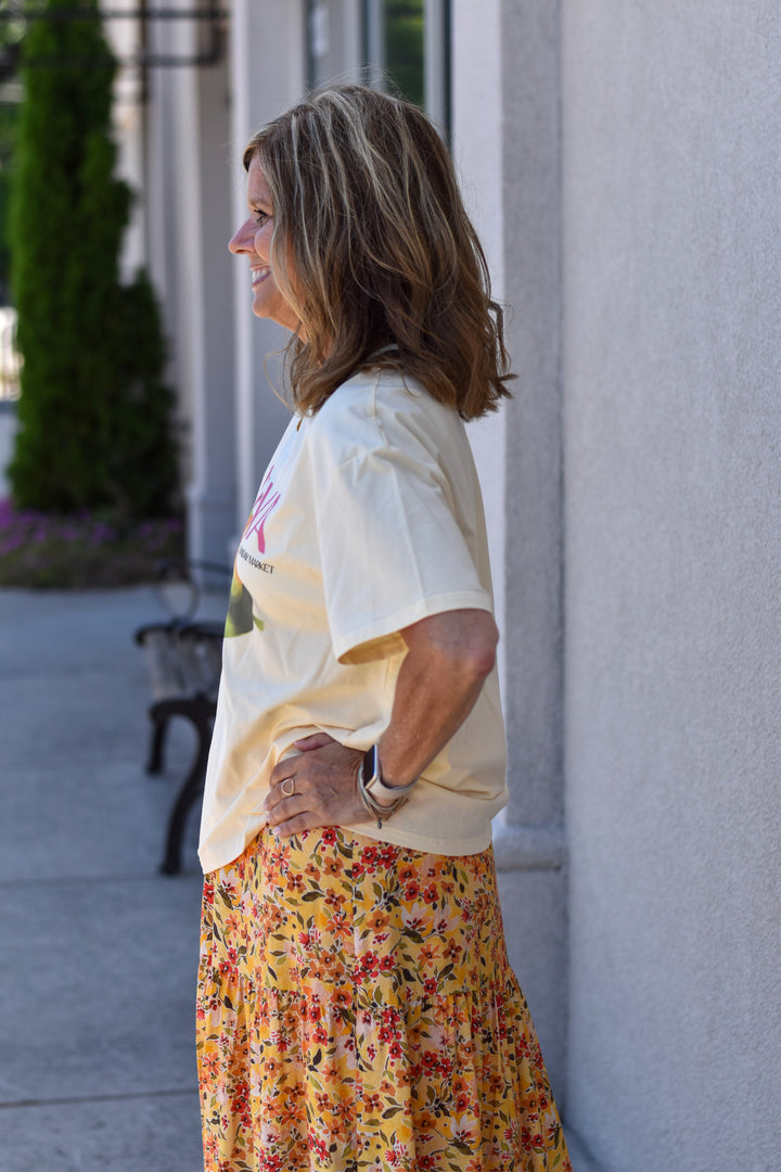 Sunny Papaya Graphic Tee