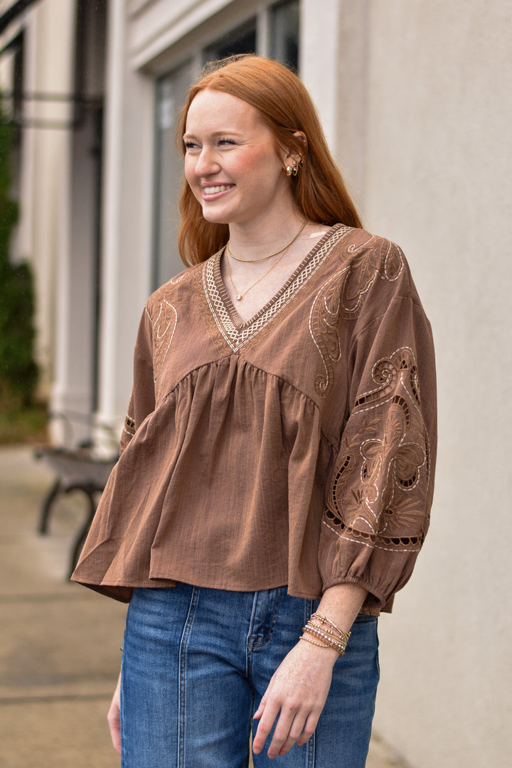Ember Boho Detail Top