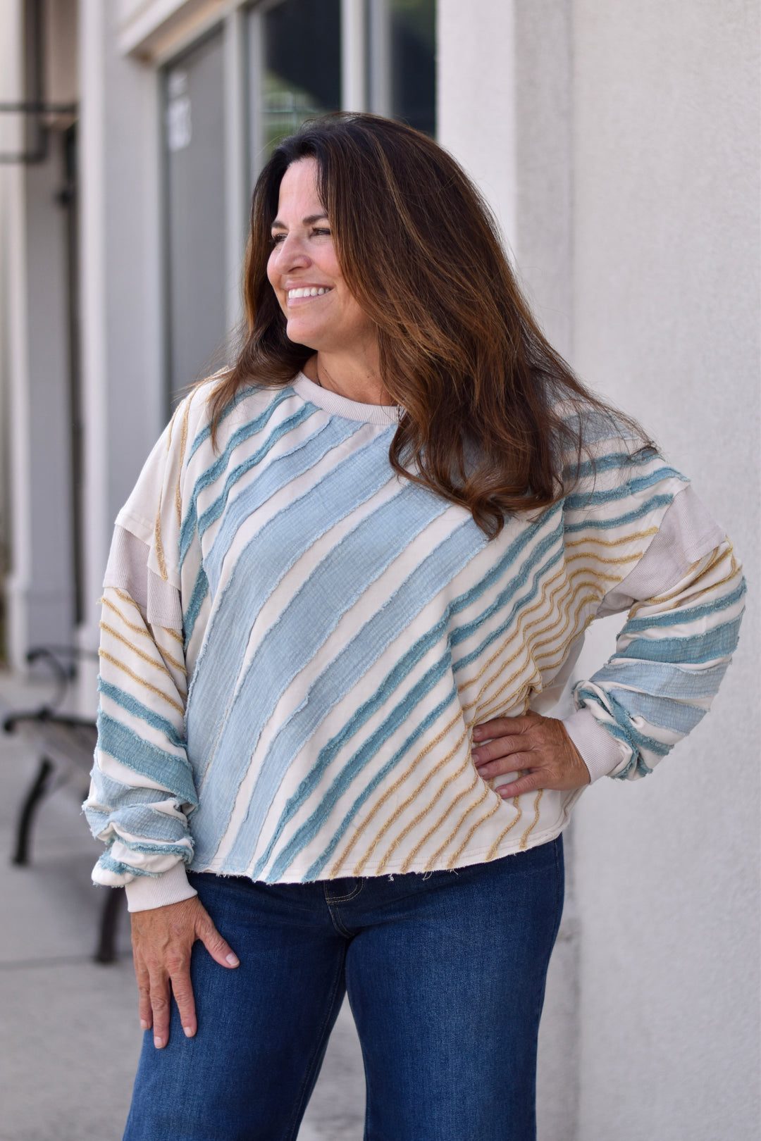 Oli & Hali Washed Suset Pullover