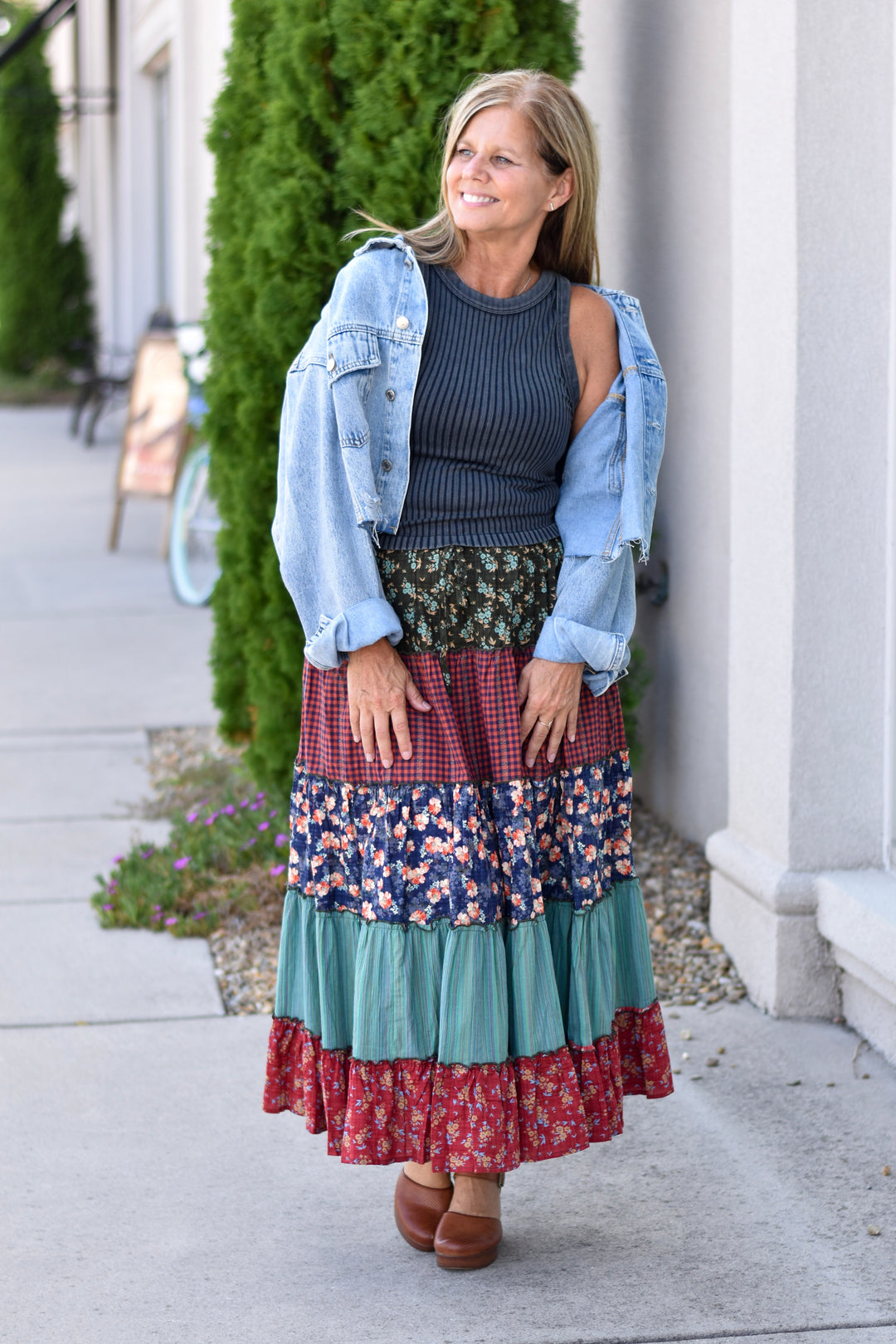 Hippie Soul Patchwork Maxi Skirt