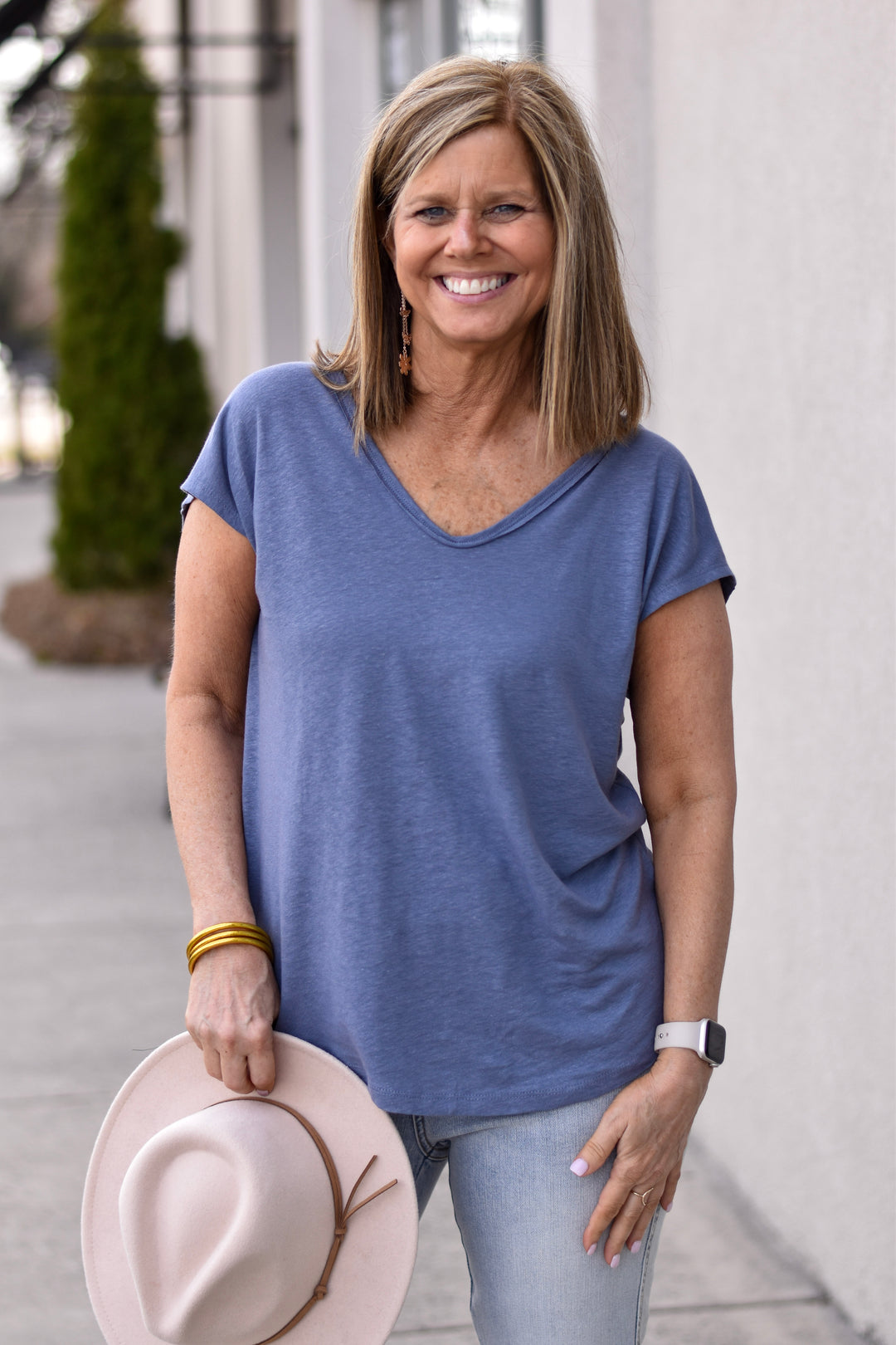 Easy Breeze Linen Tee