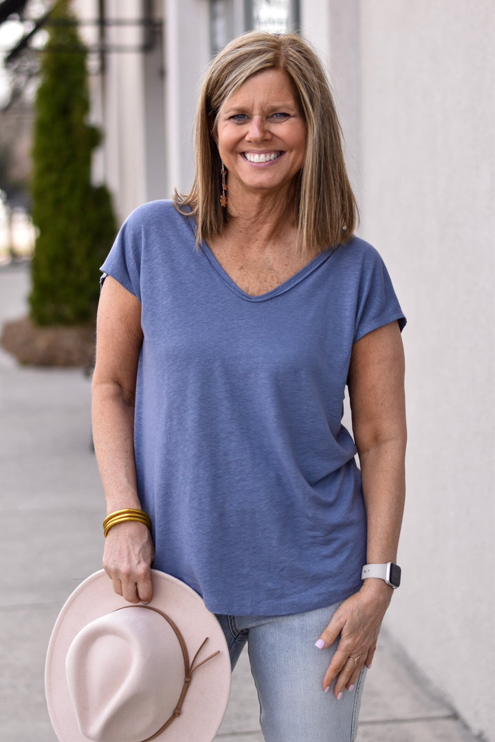 Easy Breeze Linen Tee