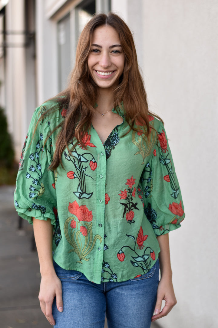 Garden Floral Blouse