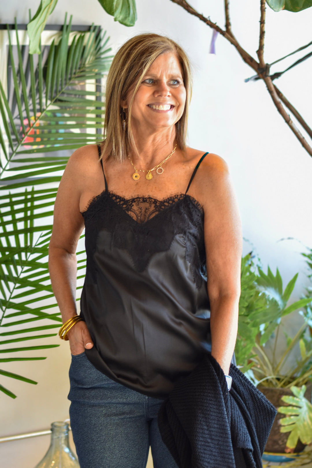 Midnight Muse Lace Cami