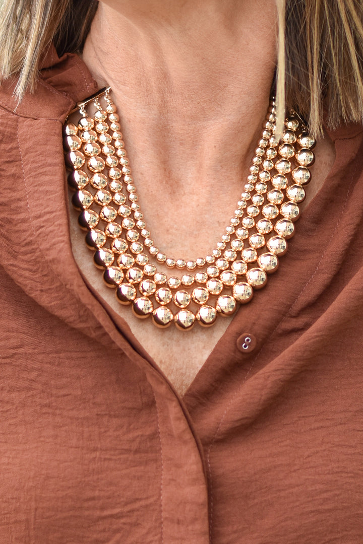 Golden Aura Layered Necklace