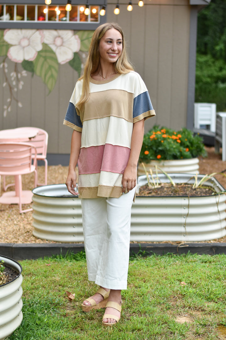 Sunny Colorblock Tunic Top