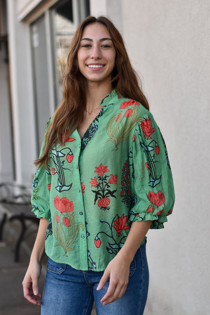 Garden Floral Blouse