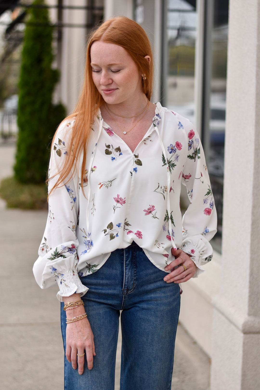 Soft Floral Blouse