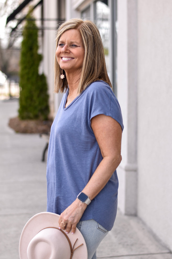 Easy Breeze Linen Tee