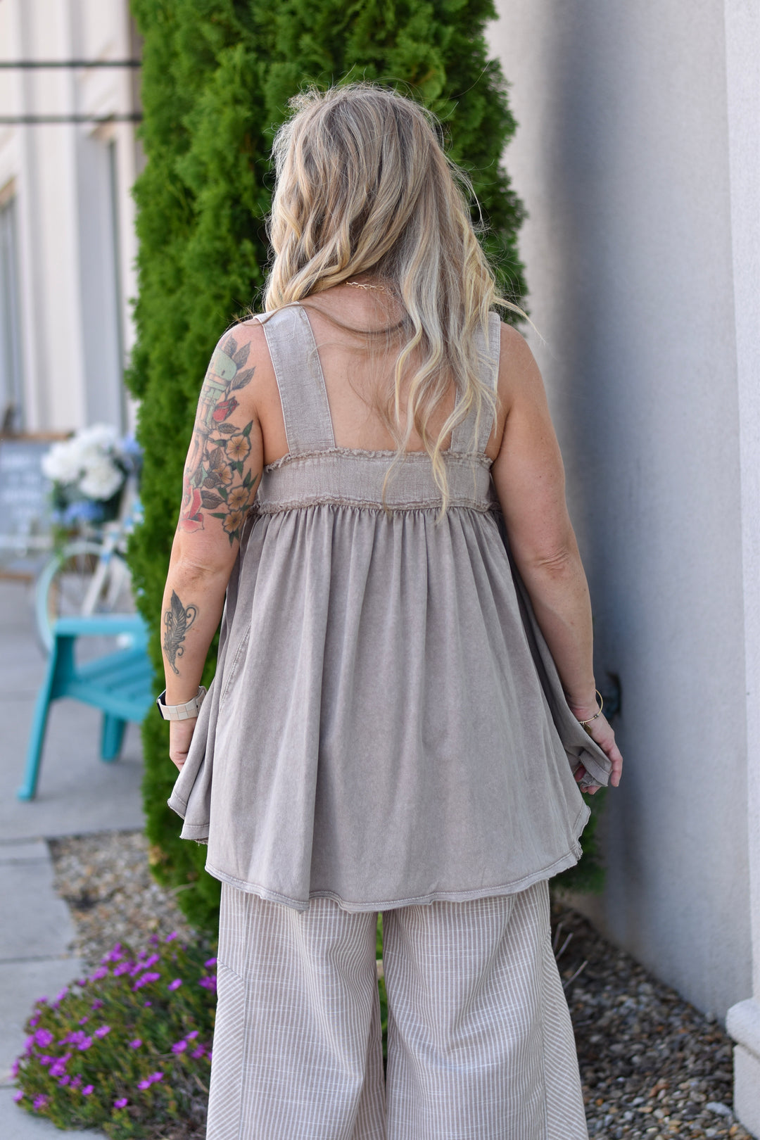 Easel's Mocha Meadow Tunic Top
