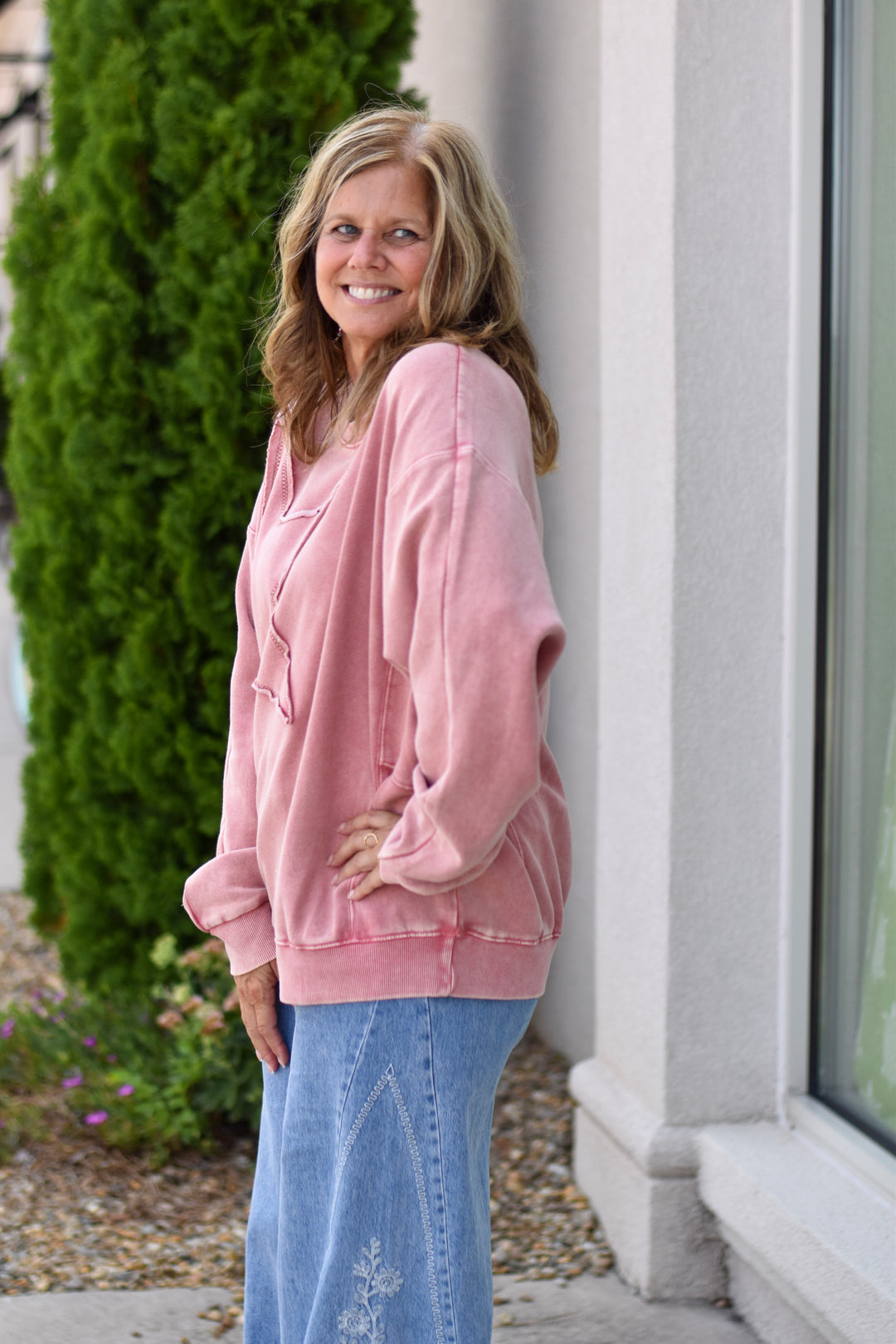 Easel's Starry Days Mineral Wash Pullover