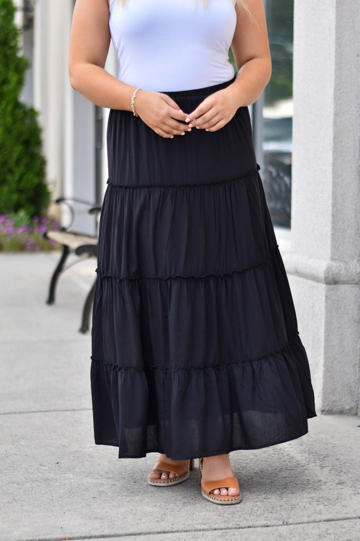 Brynn Tiered Maxi Skirt