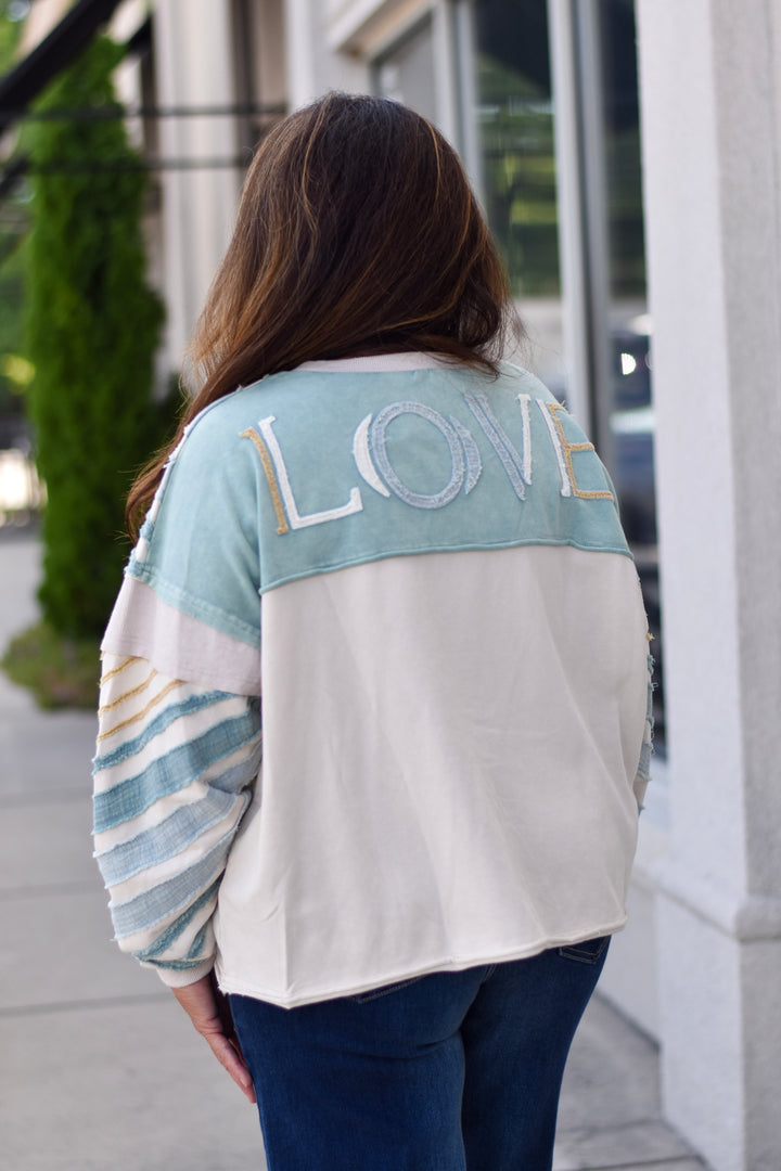 Oli & Hali Washed Suset Pullover