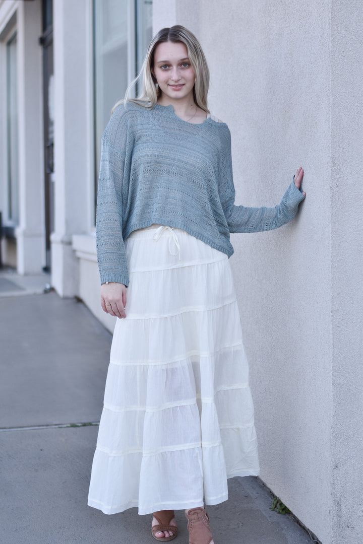 Angelina Cotton Maxi Skirt