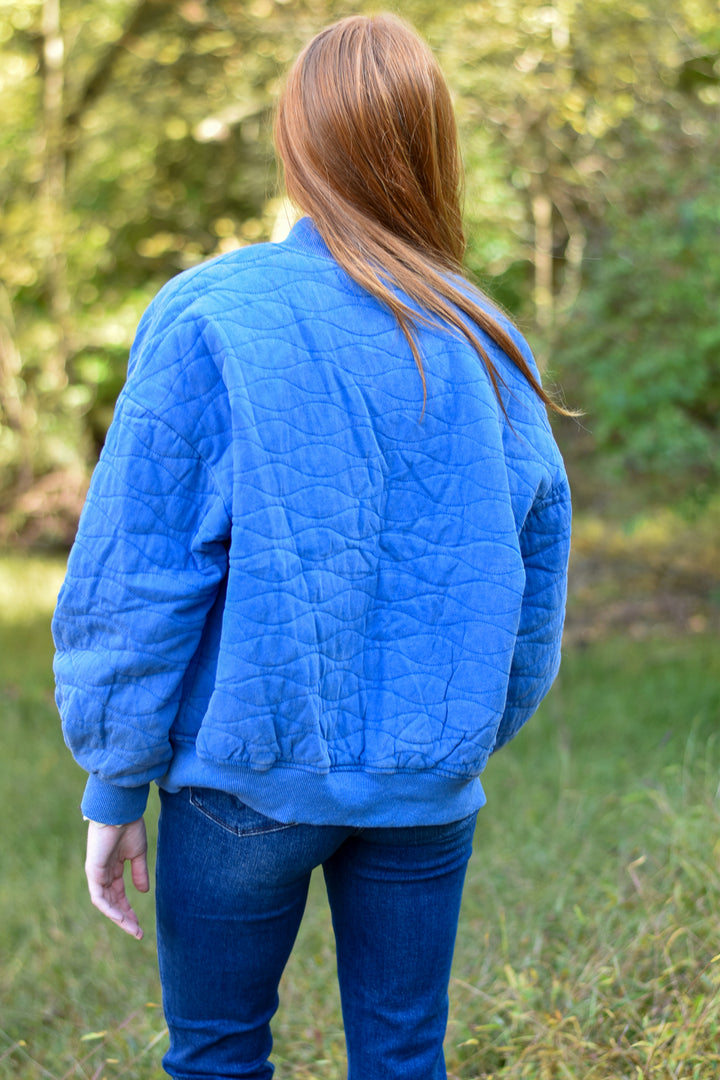 Quilted Bomber Jacket