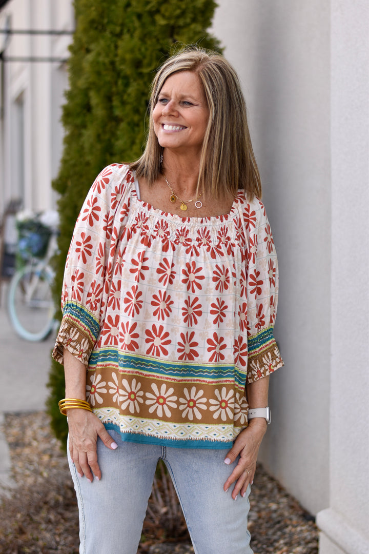 Easel Wildflower Wander Top