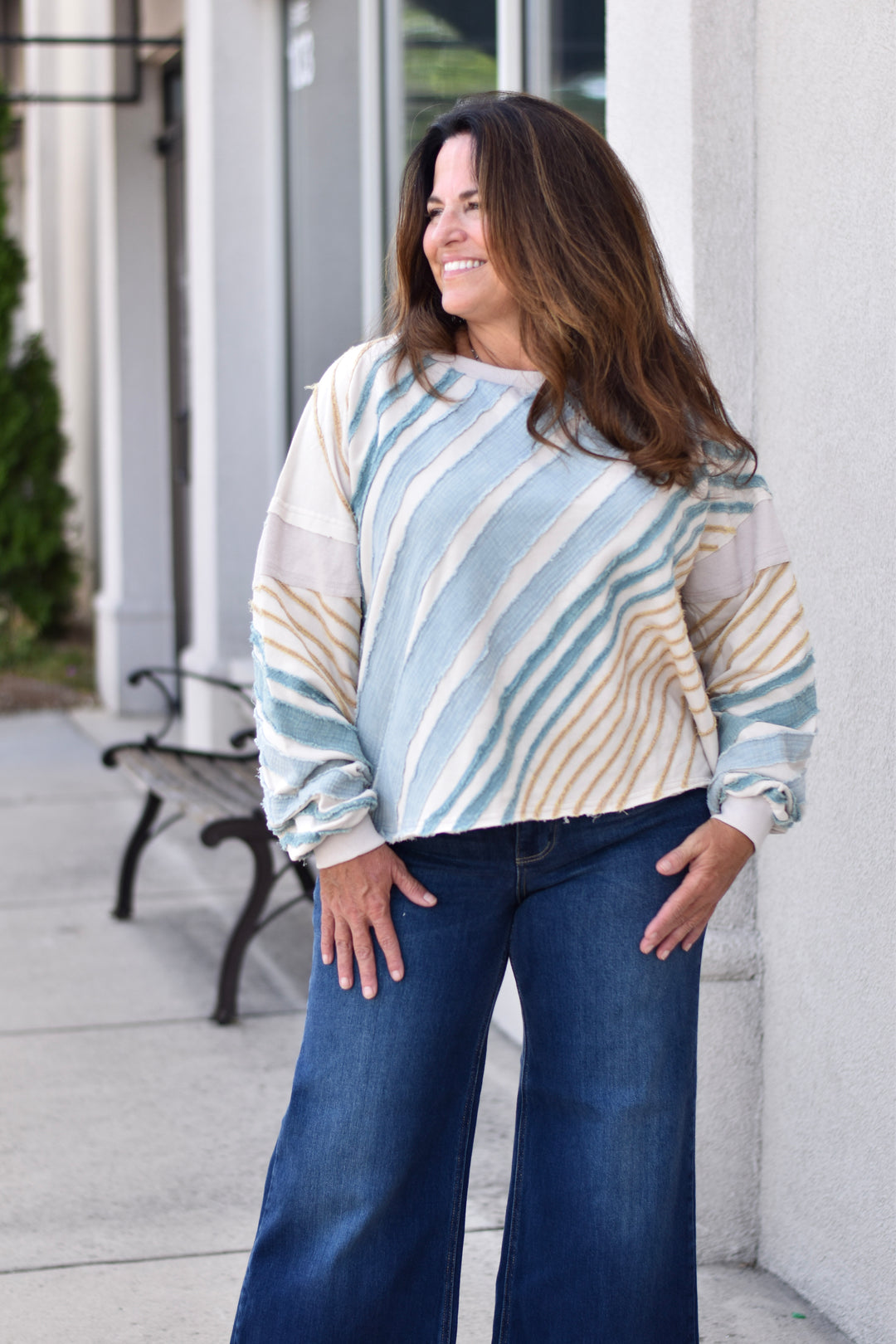 Oli & Hali Washed Suset Pullover