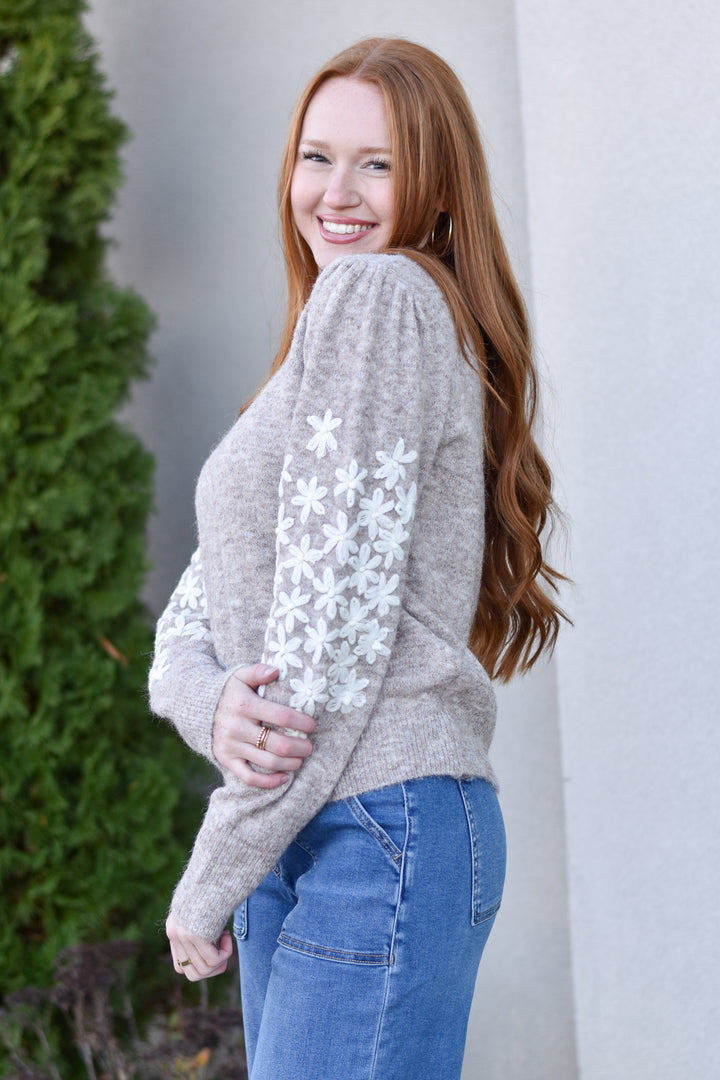 Petal Stitch Cozy Sweater