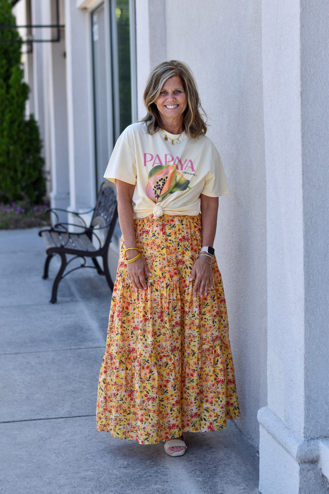 Sunny Papaya Graphic Tee
