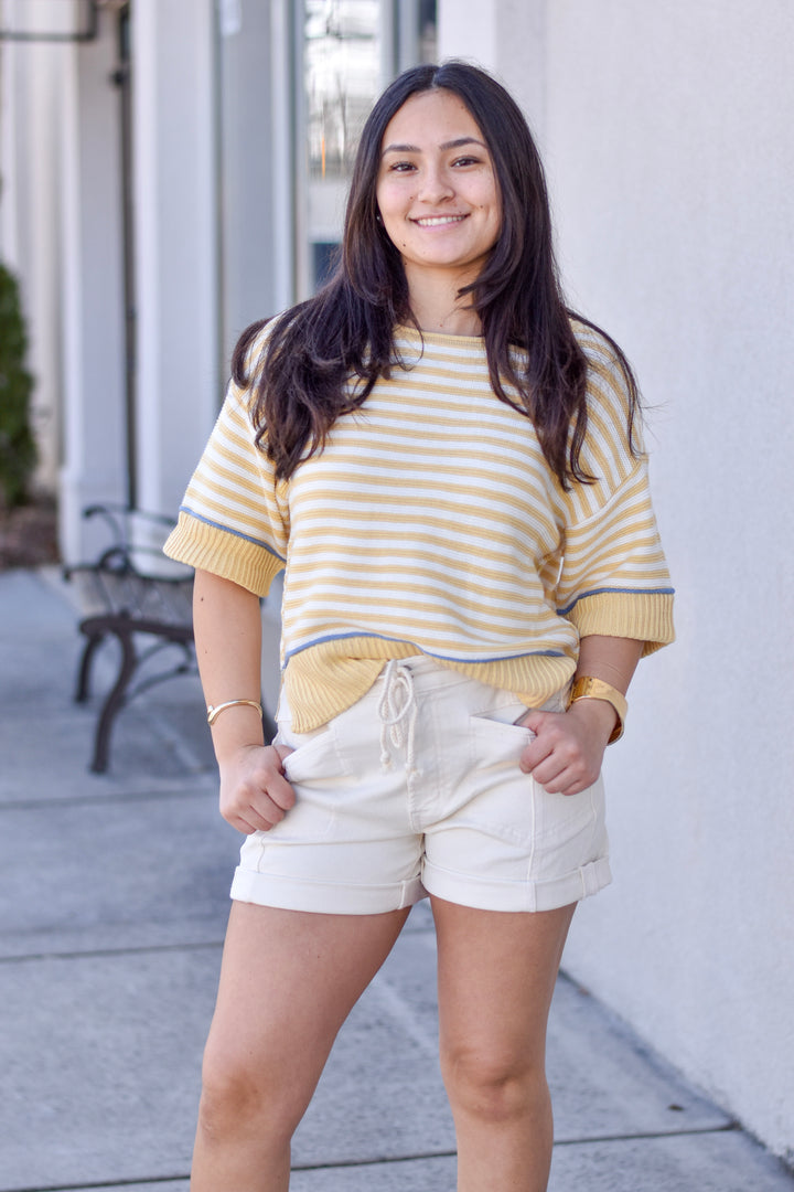 Sunbeam Stripe Contrast Sweater