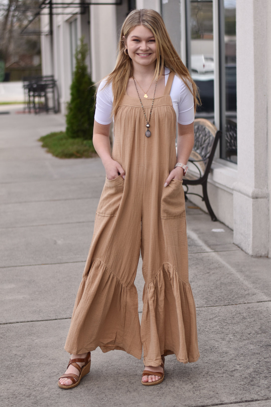 Natural Vibes Wide Leg Jumpsuit